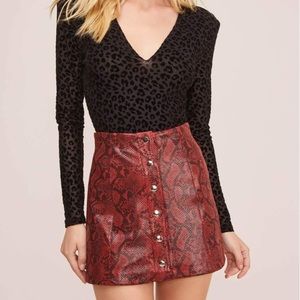Funky Red Mini-Skirt